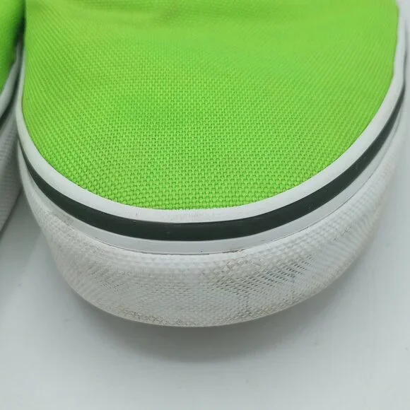 Vans Era Neon Lime Green Sneakers Unisex Low Top Men's 10.5 Canvas Skate Shoes - Picture 2 of 15